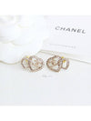 stud earrings metal strass gold crystal - CHANEL - BALAAN 3