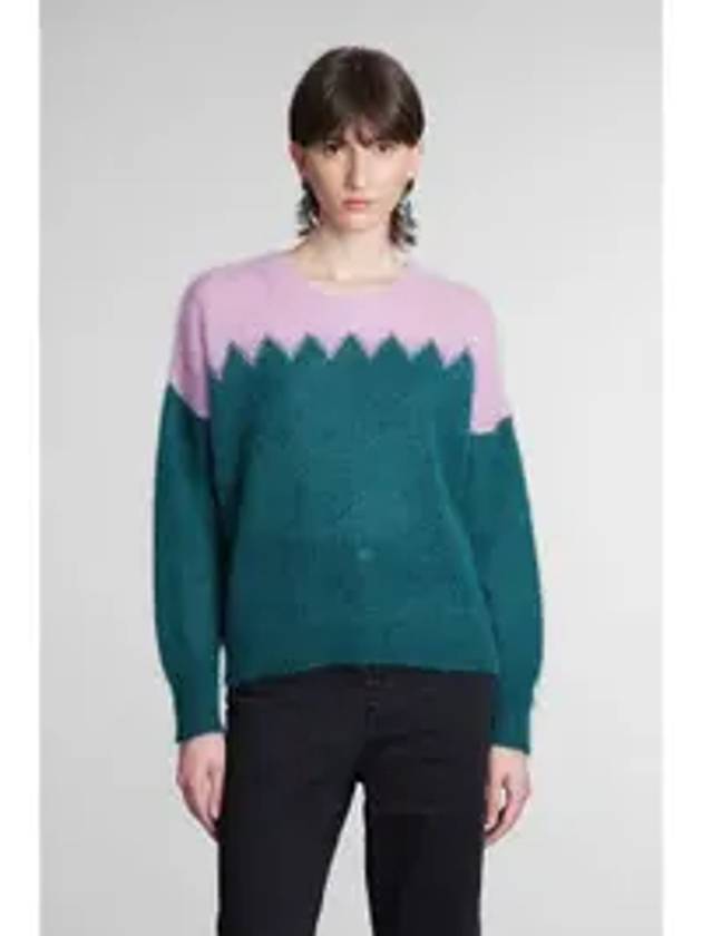 Manny Mohair Knit Top Pink Green - ISABEL MARANT - BALAAN 4