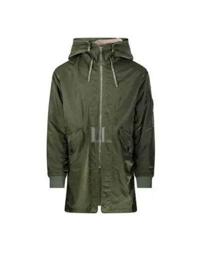 Nylon B Lined Hooded Parka Green - CP COMPANY - BALAAN 2