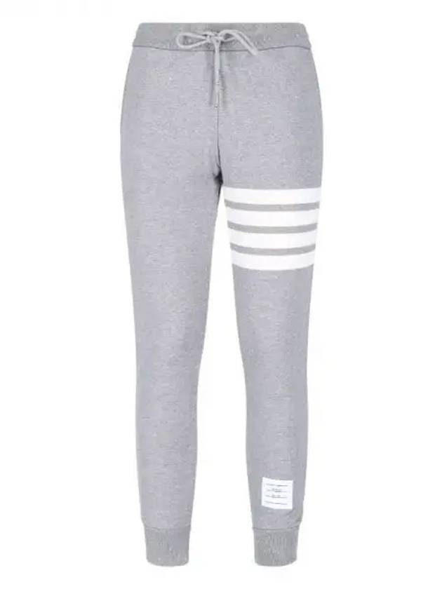 Diagonal bar logo patch jogger pants 271297 - THOM BROWNE - BALAAN 1