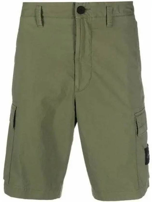 7615L0803 Wappen Patch Bermuda Cargo Shorts Shorts 1008980 - STONE ISLAND - BALAAN 1