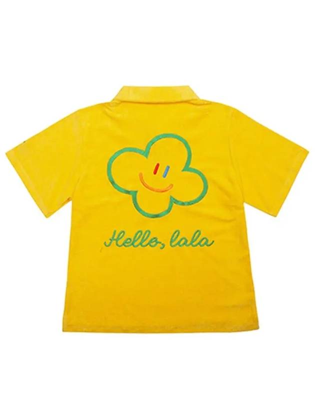 Hello Lala Terry Polo Shirt Yellow - LALA SMILE - BALAAN 3