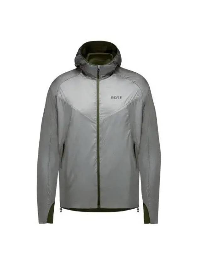 GOREWEAR R5 Windstopper Insulated Hooded Jacket Rab Wrap Gray Utility Green Men s - GOGORR - BALAAN 1