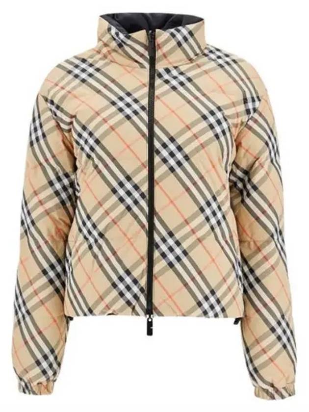 Check Reversible Down Padding Sand - BURBERRY - BALAAN 2