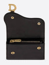 Saddle Lotus Goatskin Half Wallet Black - DIOR - BALAAN 5