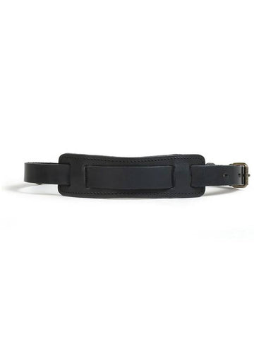 Snap hook leather strap noir black - BLEU DE CHAUFFE - BALAAN 1