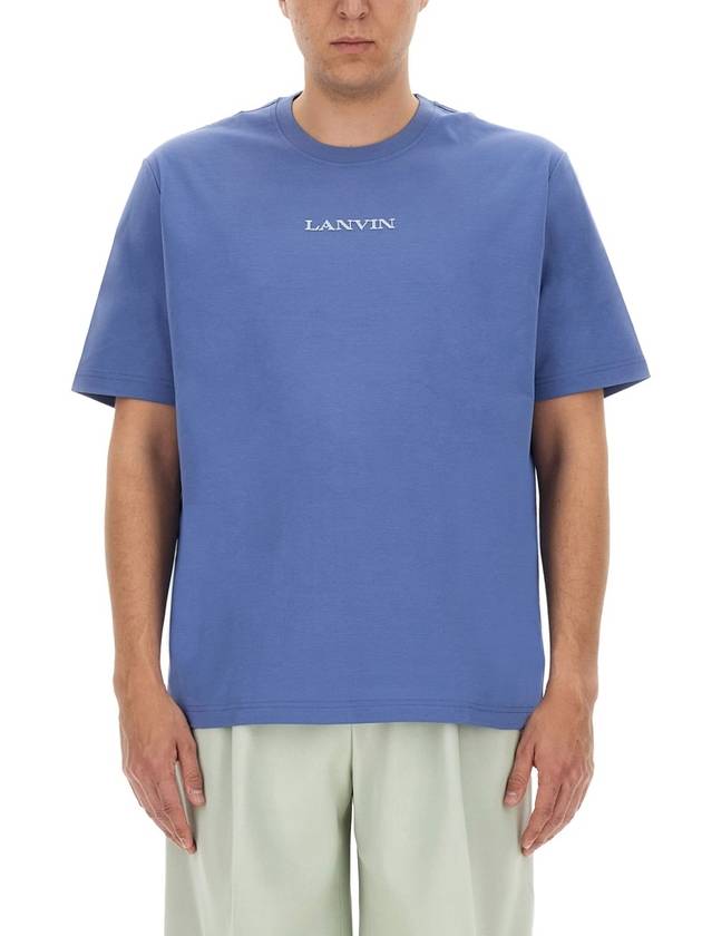 Long Sleeve T-Shirt RM TS0010 J134 E24 224 CORNFLOWER - LANVIN - BALAAN 4