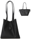 Origami Medium Leather Tote Bag Black - FENDI - BALAAN 2