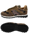 PY2S0952 NYM A63 Men's Camouflage Rockrunner Sneakers - VALENTINO - BALAAN.