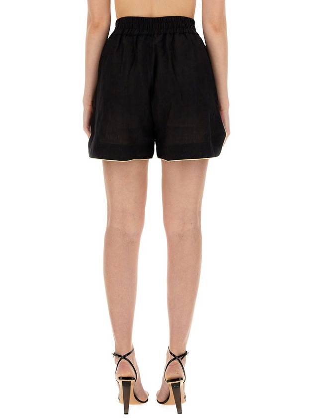 Short Pants PWCB039 S24FAB0011010 BLACK - PALM ANGELS - BALAAN 4