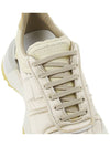 Men's 50 50 Lace-up Nylon Leather Low Top Sneakers Pastel Yellow - MAISON MARGIELA - BALAAN 9