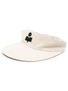 Embroidered Logo Visor Cap Ivory - ISABEL MARANT - BALAAN 2