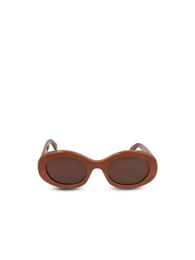 Triope Oval Sunglasses Acetate Camel 4S194CPLB02CM - CELINE - BALAAN 2