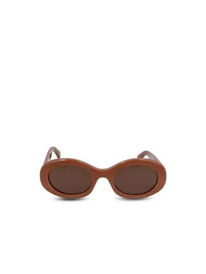 Eyewear Triomphe 01 Acetate Sunglasses Camel - CELINE - BALAAN 2