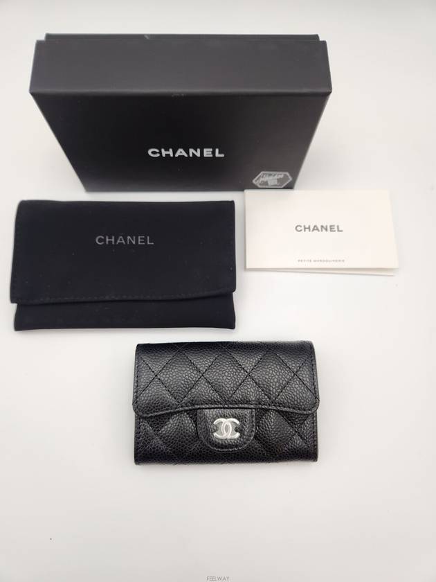 Daol Beomeo Branch Caviar Flap Card Wallet AP0214 Unused - CHANEL - BALAAN 9