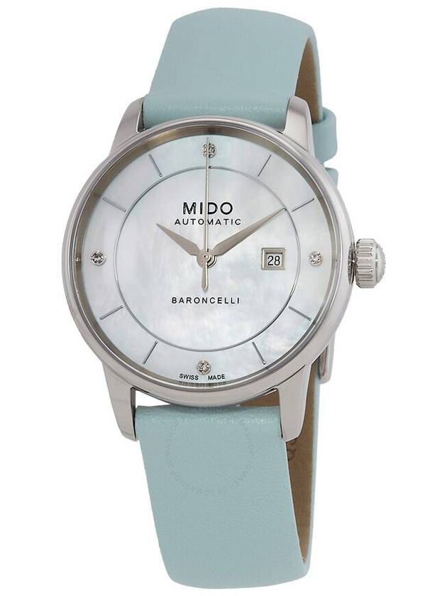 Mido Baroncelli Signature Lady Colours Automatic Mother of Pearl Dial Watch M0372071610600 - MIDO - BALAAN 1