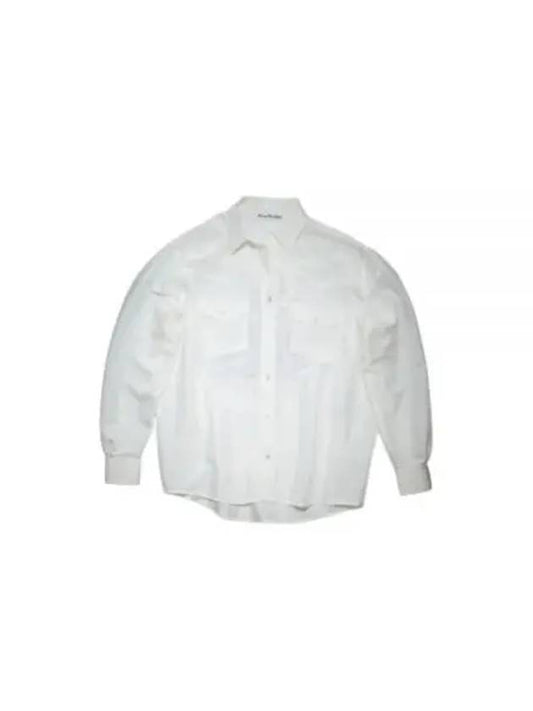 Button Up Long Sleeve Shirt Offwhite - ACNE STUDIOS - BALAAN 2