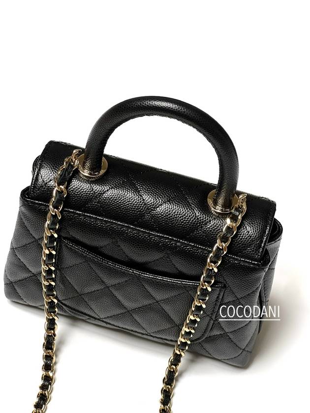 Mini Coco Handle WOC Black Gold AP4244 Classic - CHANEL - BALAAN 3