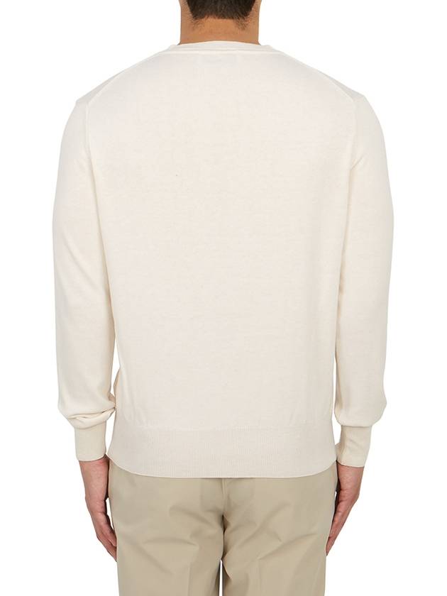 ORB Embroidered Crew Neck Knit Top Cream - VIVIENNE WESTWOOD - BALAAN 5