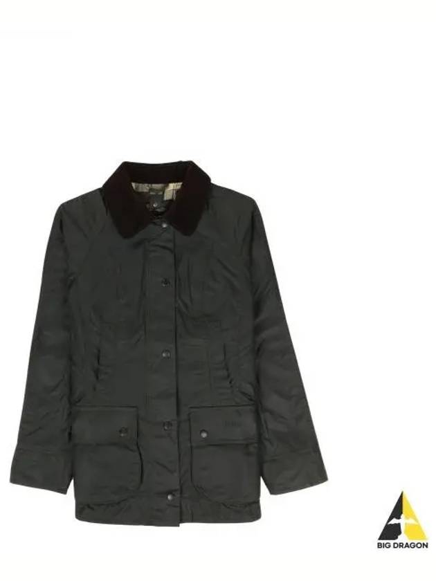 Beadnell Wax Zip-up Jacket Sage - BARBOUR - BALAAN 2