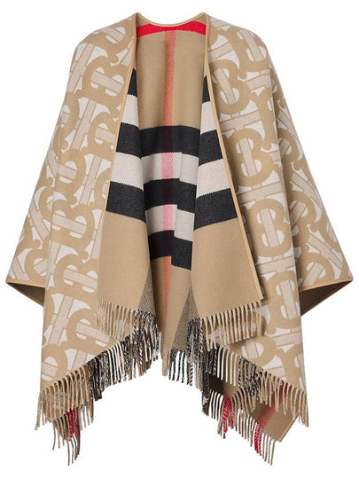 Reversible TB Monogram Check Cape Beige - BURBERRY - BALAAN 2