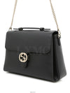 Interlocking GG black gold chain cross bag 510306 - GUCCI - BALAAN 2