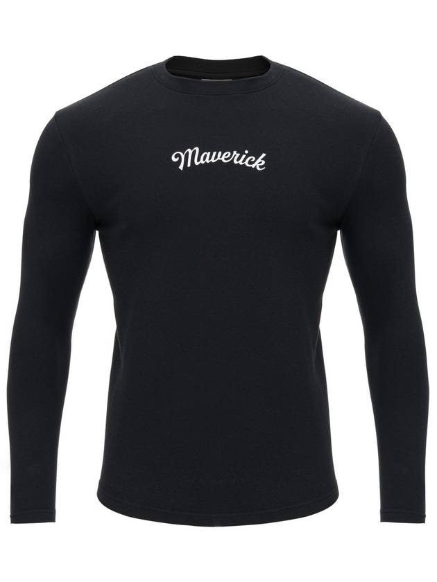 Men's RT Logo Muscle Fit Long Sleeve T-Shirt Black - MAVRK - BALAAN 1