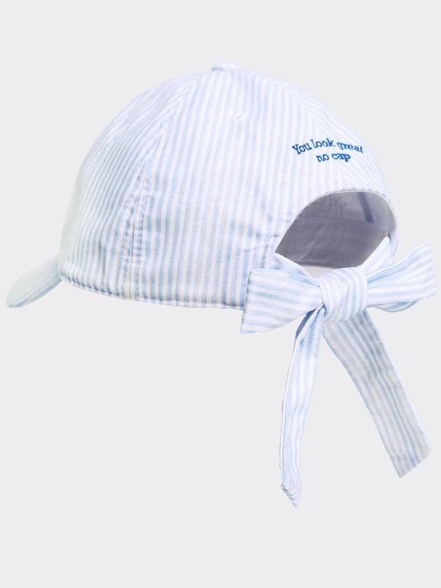 aox stripe ribbon ball cap blue - AOX - BALAAN 3