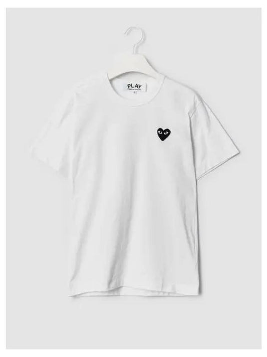 Unisex Black Heart Waffen T Shirt White Domestic Product GM0024042382893 - COMME DES GARCONS PLAY - BALAAN 1