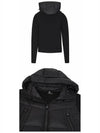 Grenoble hooded zip-up padded black - MONCLER - BALAAN 6