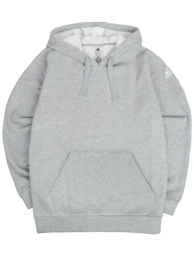 Fleece Pullover Brushed Hooded Sweatshirt AD HD1 Gray HR8474 - ADIDAS - BALAAN 1