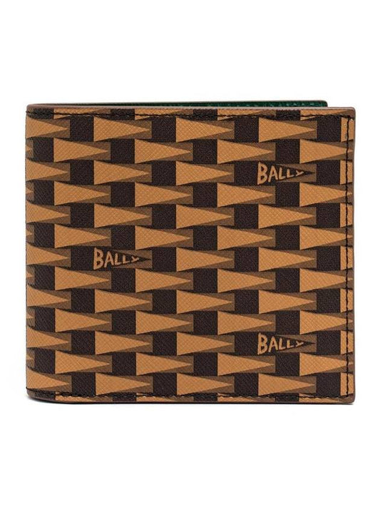 Desert TPU Leather Monogram Pennant Bicycle Wallet - BALLY - BALAAN 1