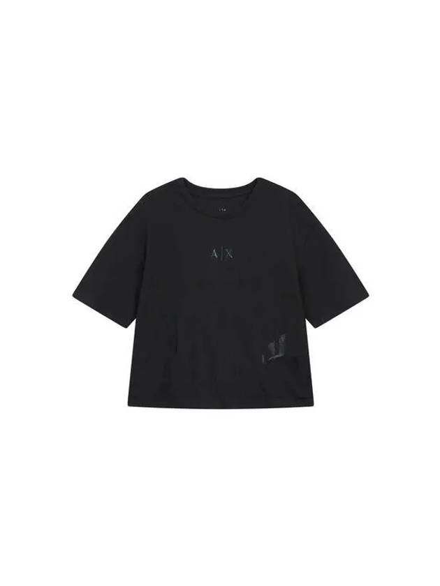 Women s Burnout Logo Easy T Shirt Black - ARMANI EXCHANGE - BALAAN 1