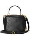 Blondie Top Zipper Leather Shoulder Bag Black - GUCCI - BALAAN 3