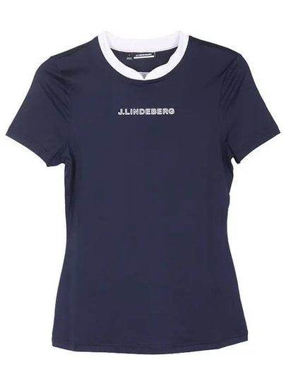 Meja Logo Short Sleeve T-Shirt Navy - J.LINDEBERG - BALAAN 2