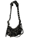 Le Cargol XS Metal Detail Shoulder Bag Black - BALENCIAGA - BALAAN 3