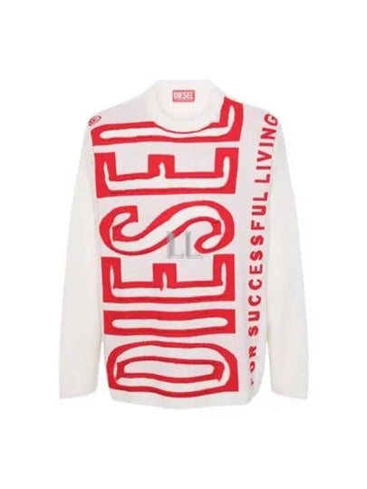 Men's K Floyd Knit Top White - DIESEL - BALAAN 2