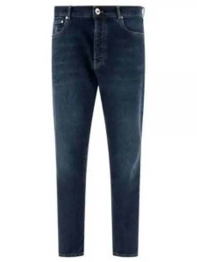 Denim Straight Pants M283PO1090C1468 BLUE - BRUNELLO CUCINELLI - BALAAN 2