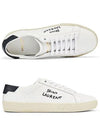 Court Classic Black Tab Low Top Sneakers White - SAINT LAURENT - BALAAN 2