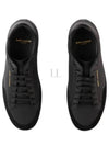 Court Classic Perforated Leather Low Top Sneakers Black - SAINT LAURENT - BALAAN 2