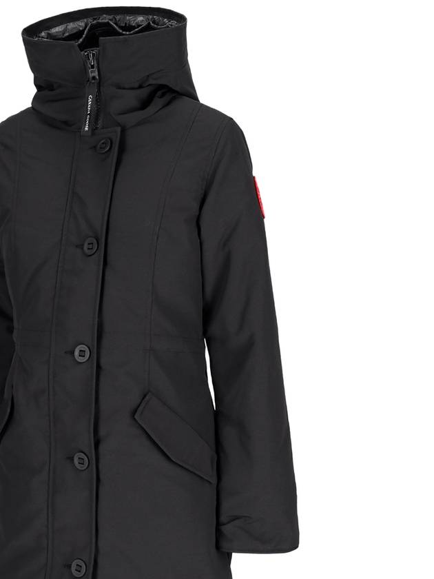 Rossclair Hooded Padding Black - CANADA GOOSE - BALAAN 6