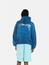 Wave Dye Beach Shell Hooded Jacket Cobalt - STUSSY - BALAAN 5