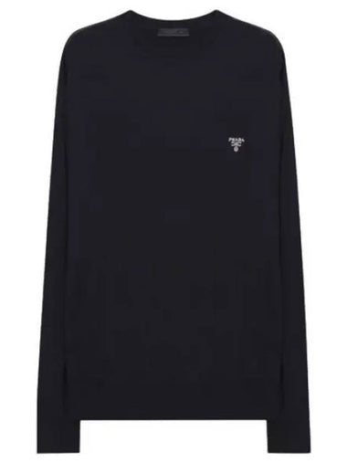 wool logo knit - PRADA - BALAAN 1