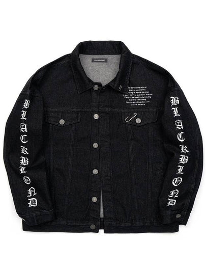 BBD Crushed Faith Denim Jacket Black - BLACKBLOND - BALAAN 2