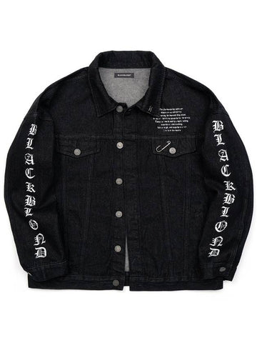 BBD Crushed Faith Denim Jacket Black - BLACKBLOND - BALAAN 1