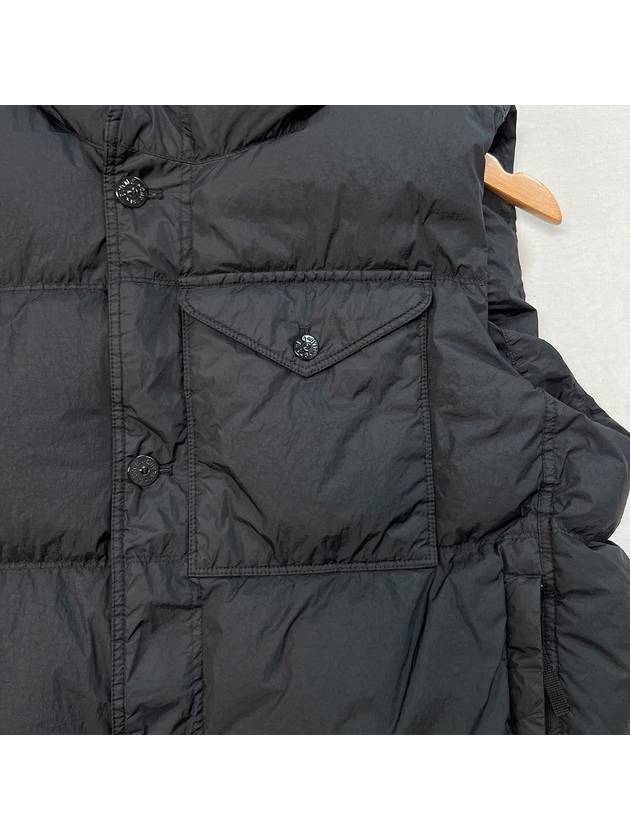 Crinkle Reps R-NY Down Vest Black - STONE ISLAND - BALAAN 7