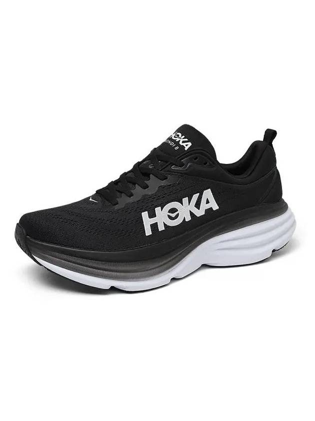 Men's Bondi 8 Low Top Sneakers Black - HOKA ONE ONE - BALAAN 6