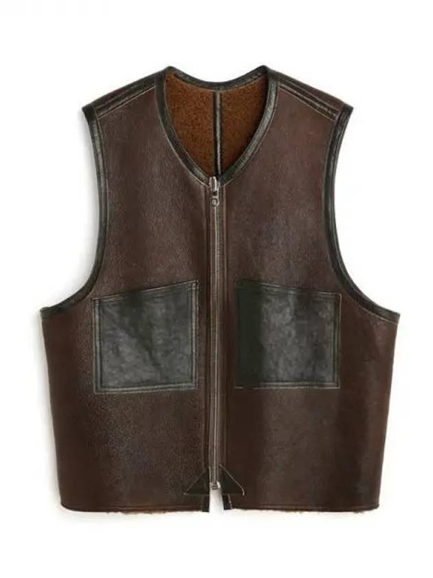 REVERSIBLE Shearling Leather Vest 271034 - OUR LEGACY - BALAAN 1