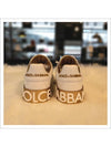 Metallic Logo Low Top Sneakers White - DOLCE&GABBANA - BALAAN 7