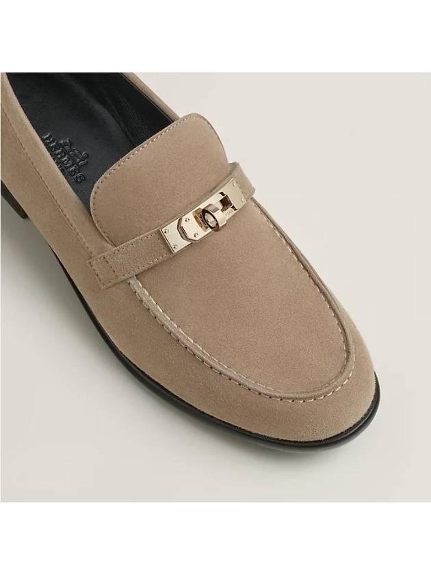 Destin Suede Women s Loafers H222080Z C9375 - HERMES - BALAAN 4